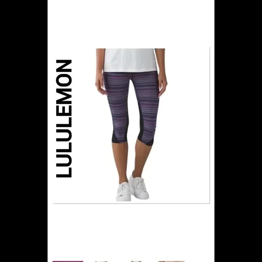 Lululemon athletica cropped leggings size 4 - Picture 1 of 6